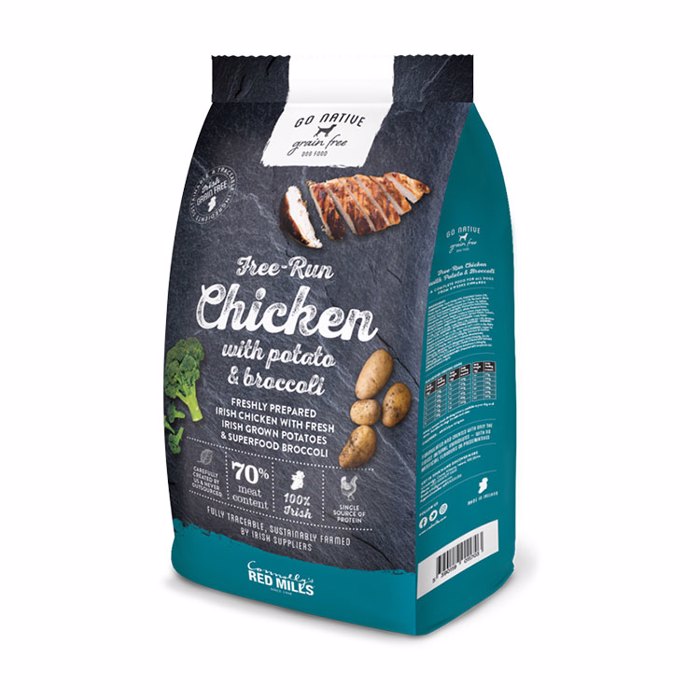 GO NATIVE XIRA TROFI SKuLOu - KOTOPOuLO ELEuThERAS BOSKIS ME PATATA KAI MPROKOLO 12kg